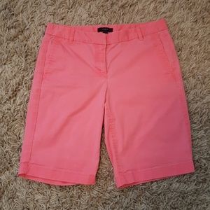 J Crew Above the Knee Chino Shorts Pink Size 0